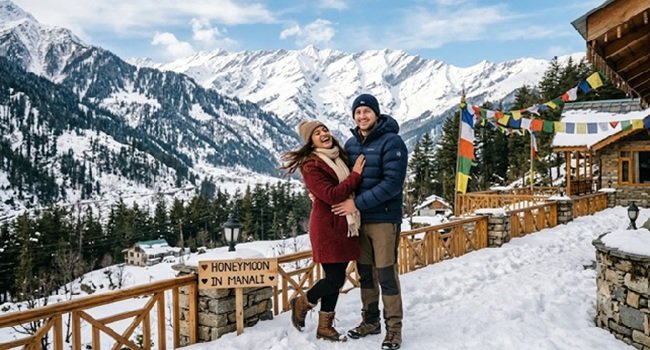 manali honeymoon couple