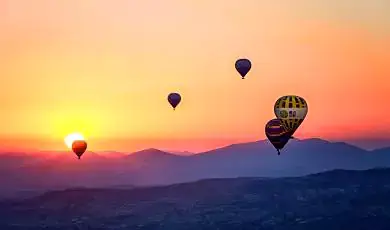enjoy the hot air balloon ride