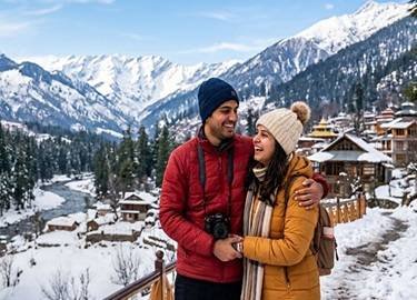 manali honeymoon couple