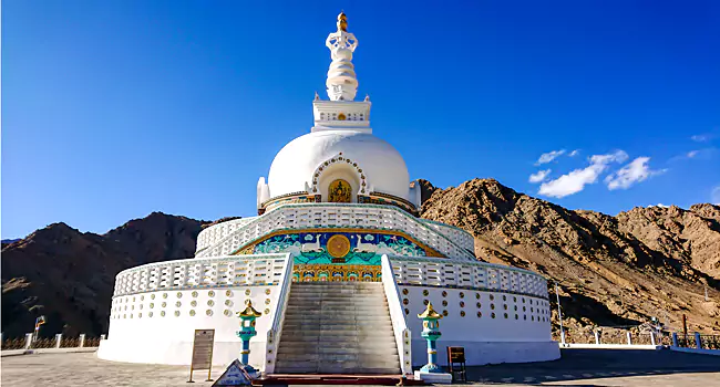 visit leh shanti stupa